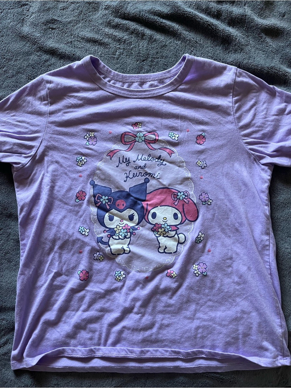 Sanrio My Melody & Kuromi Purple Womens Tee